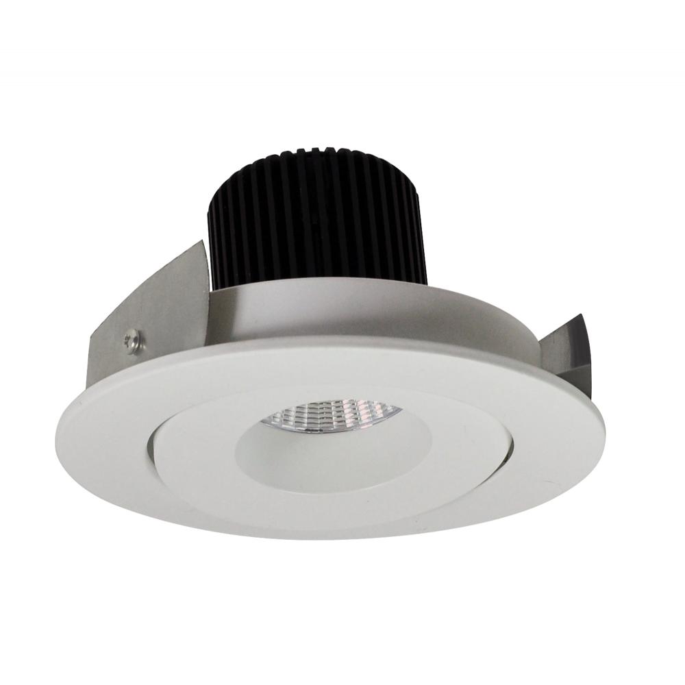 4" Iolite LED Round Adjustable Gimbal, 1000lm / 14W, 2700K, White Finish