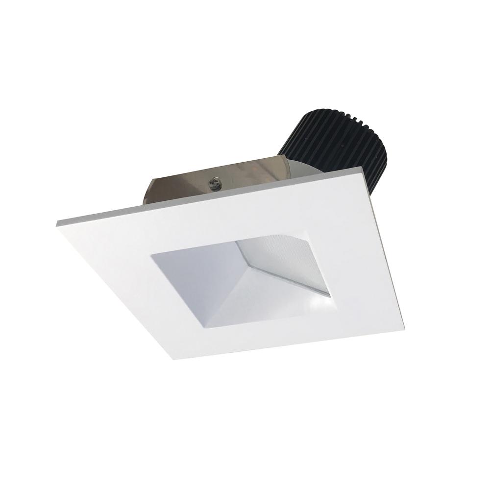 4" Iolite LED Square Wall Wash, 1000lm / 14W, 2700K, Matte Powder White Reflector / Matte Powder