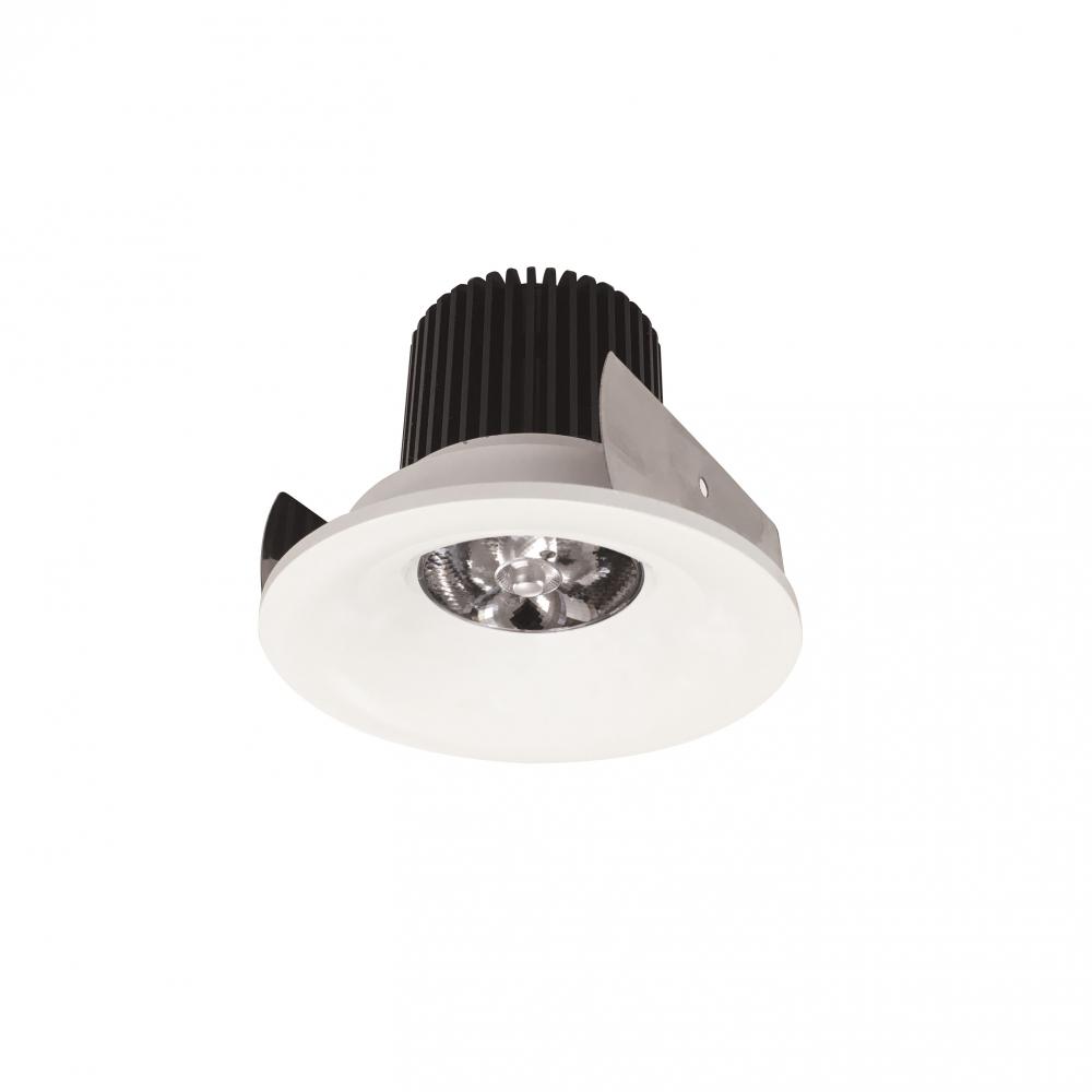 2" Iolite LED Round Bullnose, 10-Degree Optic, 800lm / 12W, 2700K, White Finish