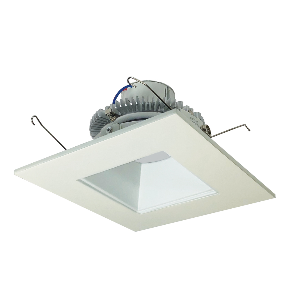 6" Cobalt Click Square Retrofit Reflector with Square Aperture, 750lm / 10W, 3000K, Matte Powder