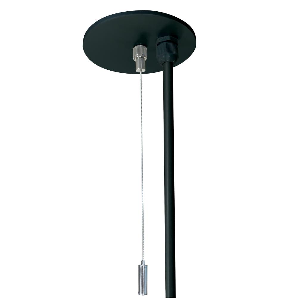 8' Pendant & Power Mounting Kit for L-Line Direct Series, Black Finish