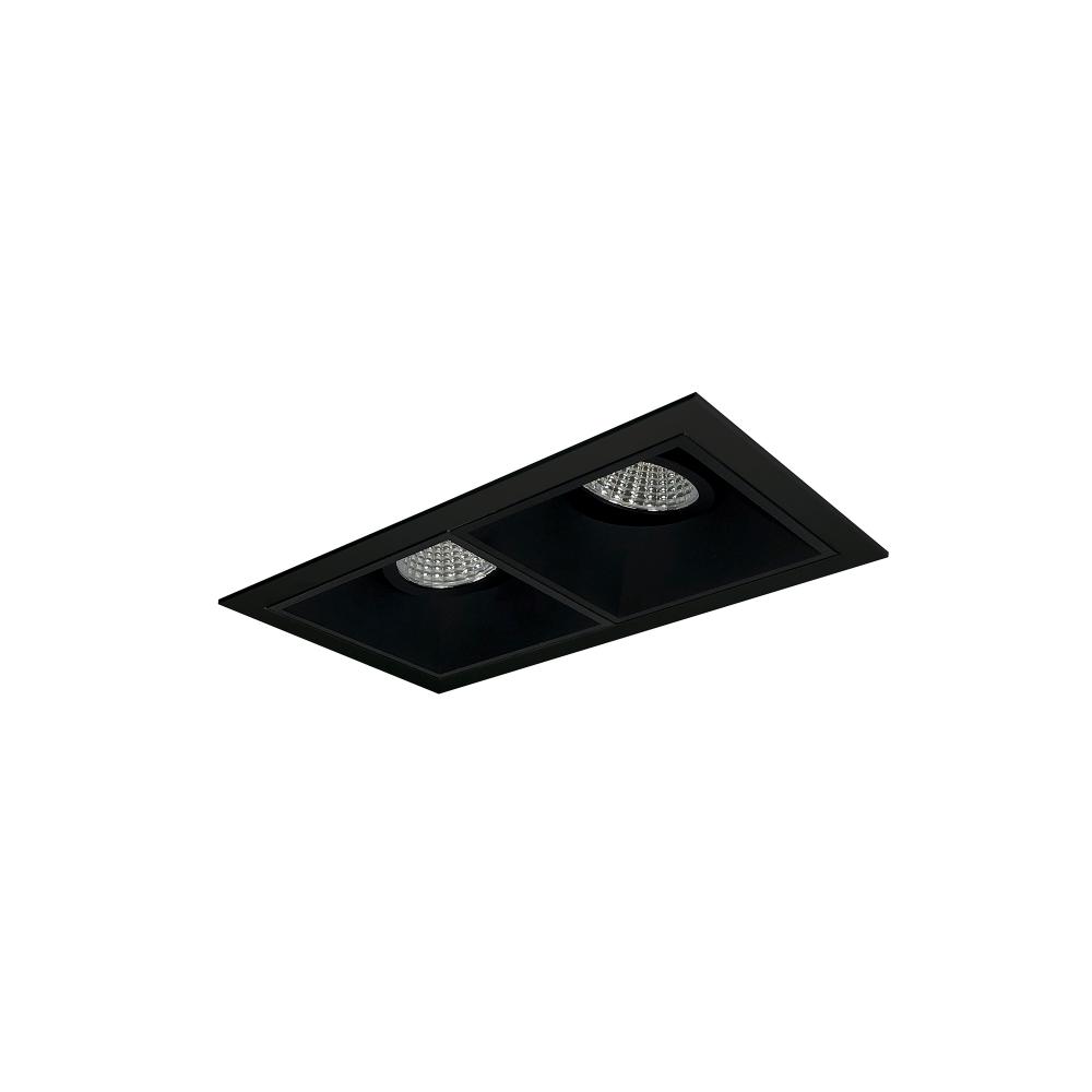 Iolite MLS 2-Head Trim Set, Black Flange, 2700K, 1000lm, Black Adj. Gimbal/Wall Wash Trims