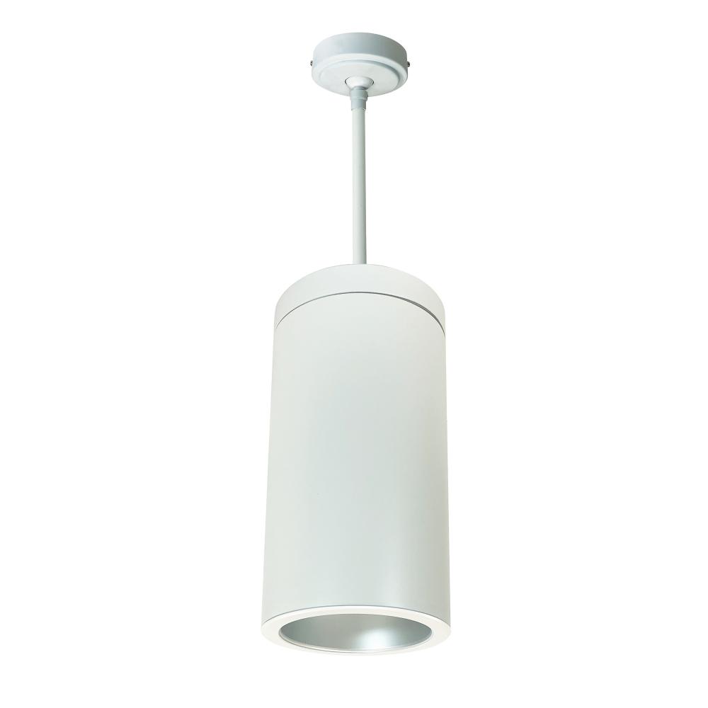 6" CYL PENDANT 3500L 30K REF, FLD, HAZE/WHT FLANGE WHT CYL 120V Triac/ELV