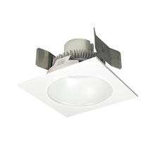 Nora NLCBC2-55327MPW/10 - 5" Cobalt Click LED Retrofit, Square Reflector with Round Aperture, 1000lm / 12W, 2700K, Matte