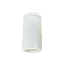 Nora NYLS3-6S1L230NP01WWW - 6" Sapphire III Surface Mount White Cylinder, Matte Powder White Reflector/Matte Powder White