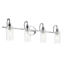 Kichler 55212CH - Kavi 31.5" 4-Light Vanity Light with Clear Glass in Chrome