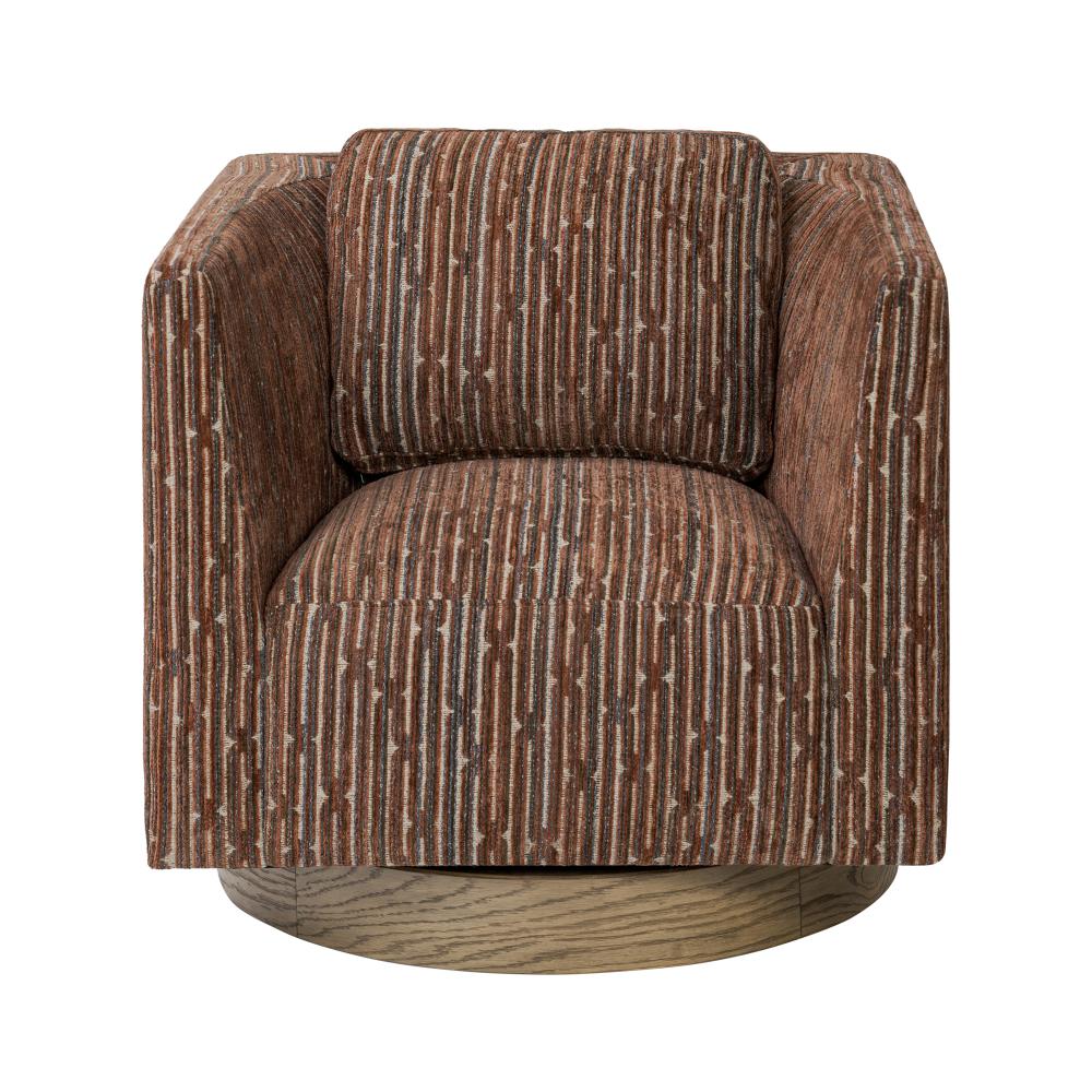 Fullerton Accent Chair - Harvest Oak/Geo