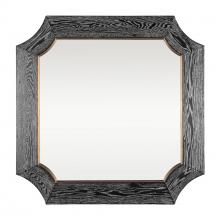 Varaluz 449MI36A - Farra 36x36 Wall Mirror - Cerused Black/Weathered Brass