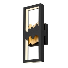 Alteck, LLC AW0111-3CCT-W-BK/PB - Sunrize LED Wall Sconce H15