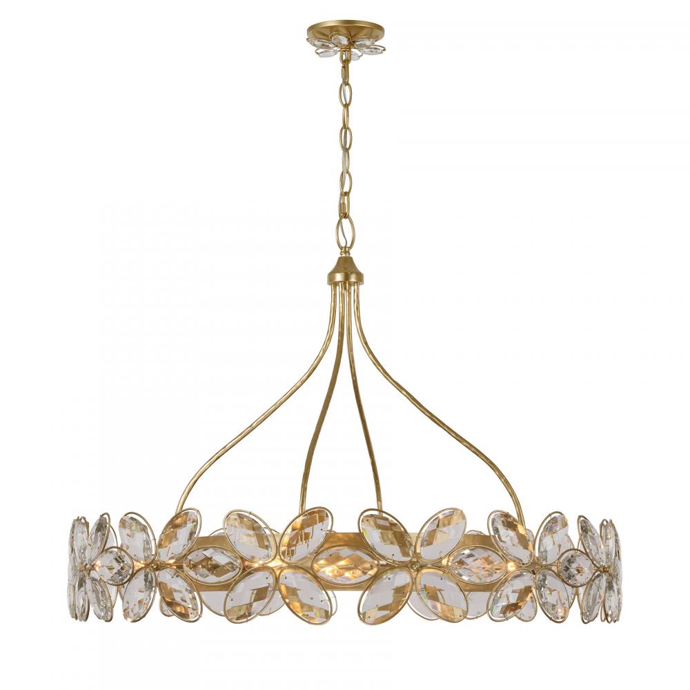 Marbella 14-Light Chandelier in Gold Shimmer by Breegan Jane