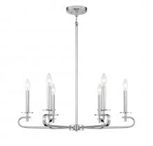 Savoy House 1-2450-6-109 - Torino 6-Light Chandelier in Polished Nickel