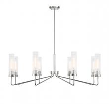 Savoy House 1-8860-8-109 - Baker 8-Light Chandelier in Polished Nickel