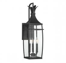 Savoy House 5-765-BK - Montpelier 3-Light Outdoor Wall Lantern in Matte Black