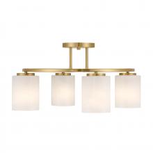 Savoy House 6-4693-4-322 - Herron 4-Light Ceiling Light in Warm Brass