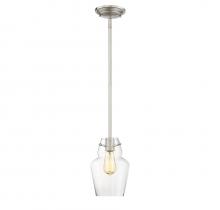 Savoy House 7-4134-1-SN - Vintage 1-Light Mini-Pendant in Satin Nickel