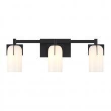 Savoy House 8-4128-3-BK - Caldwell 3-Light Bathroom Vanity Light in Matte Black