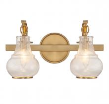 Savoy House 8-4417-2-322 - Adams 2-Light Bathroom Vanity Light in Warm Brass