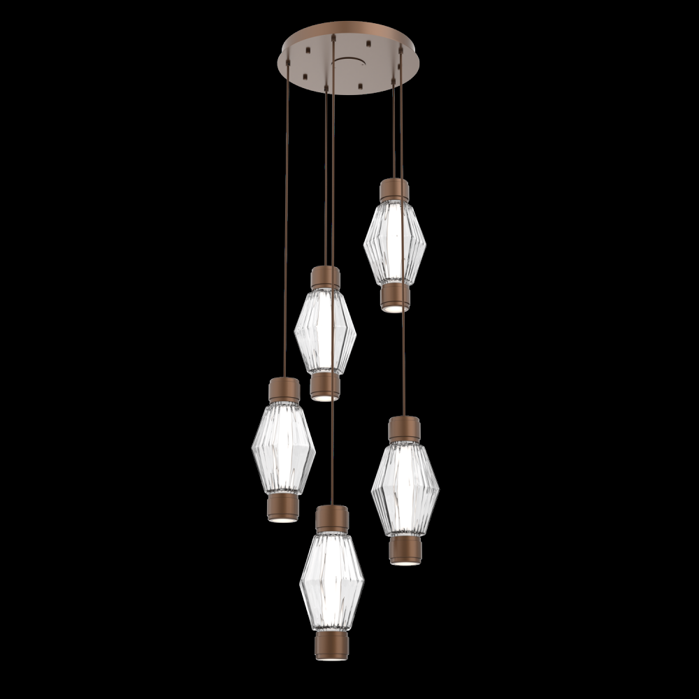 Mandrel Round 5pc Multi-Pendant - Aalto