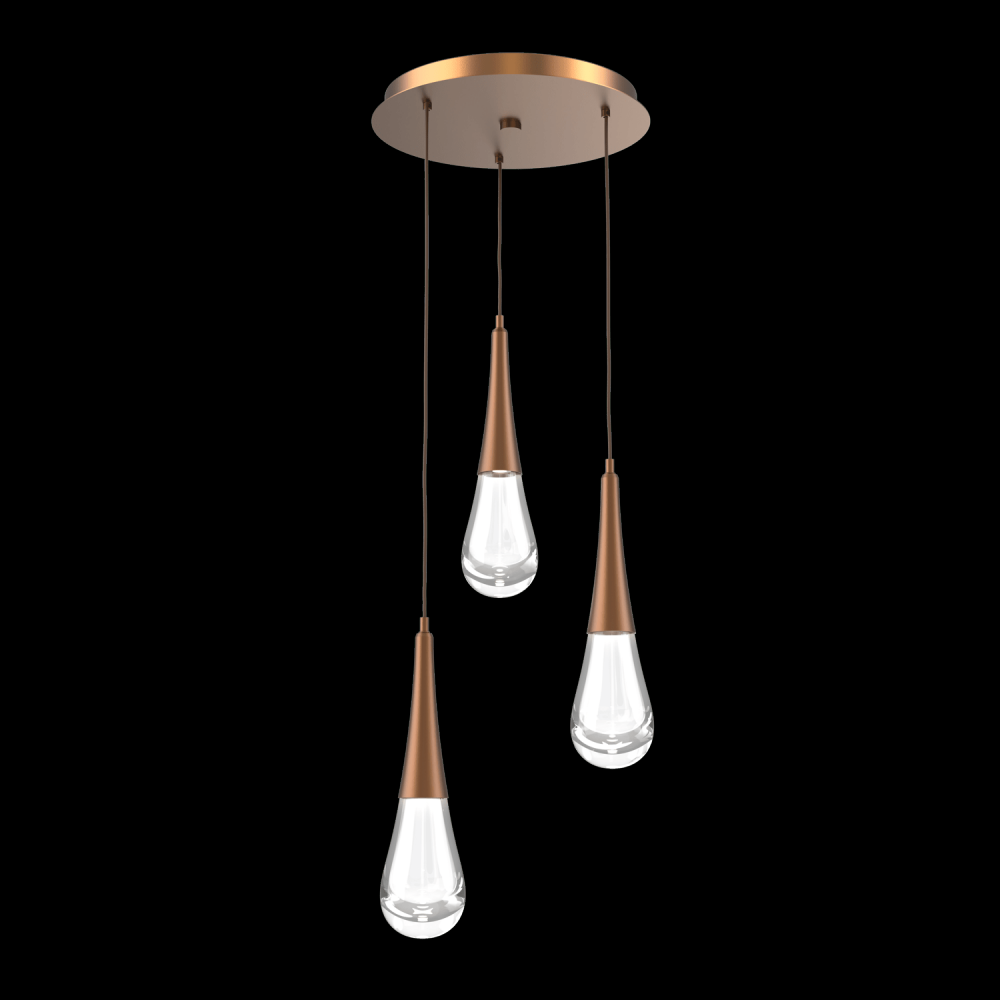 Raindrop Round 3pc Multi-Pendant