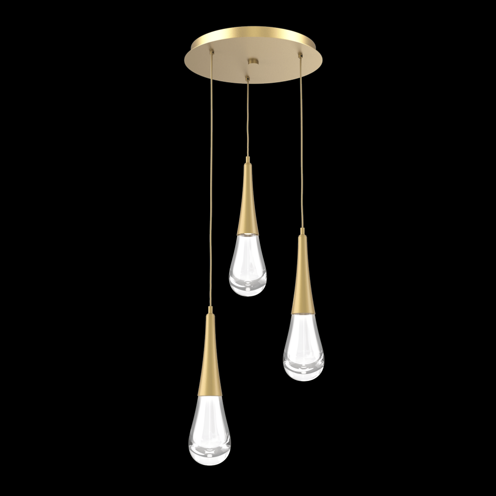 Raindrop Round 3pc Multi-Pendant