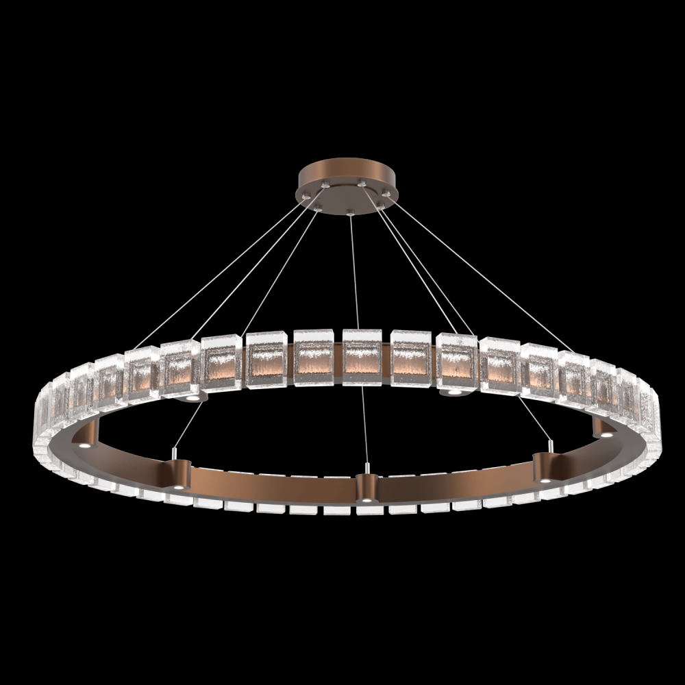 Tessera 50in Ring-Burnished Bronze-PavÃ© Cast Glass