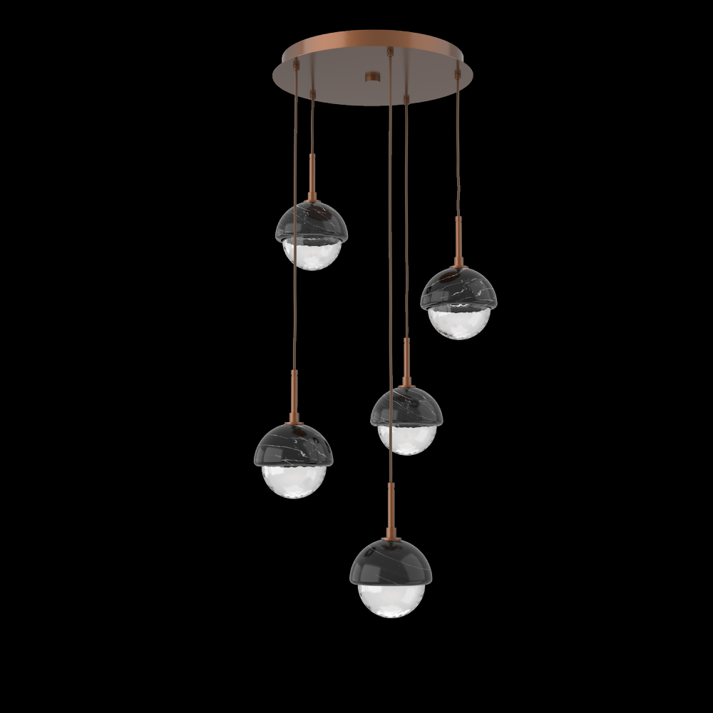 Cabochon Round Pendant Chandelier