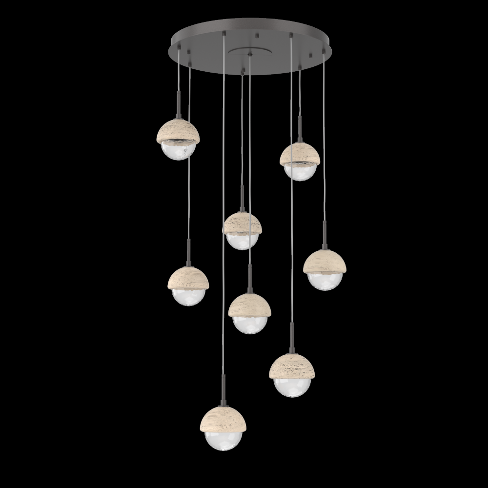 Cabochon Round Pendant Chandelier