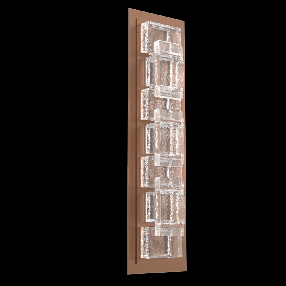 Tessera  Sconce (S)-Burnished Bronze-Tetro Cast Glass