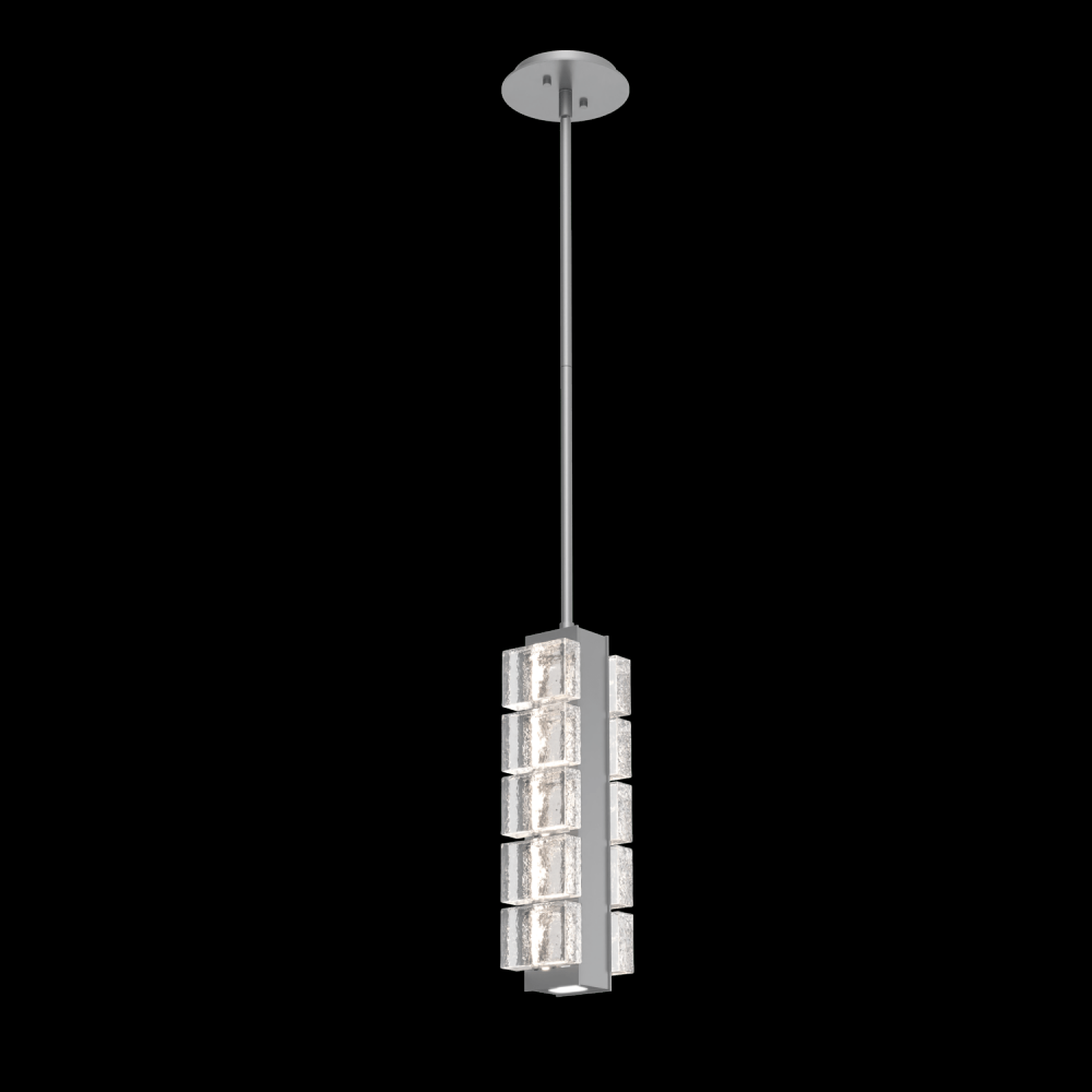 Tessera Pendant-Classic Silver-PavÃ© Cast Glass