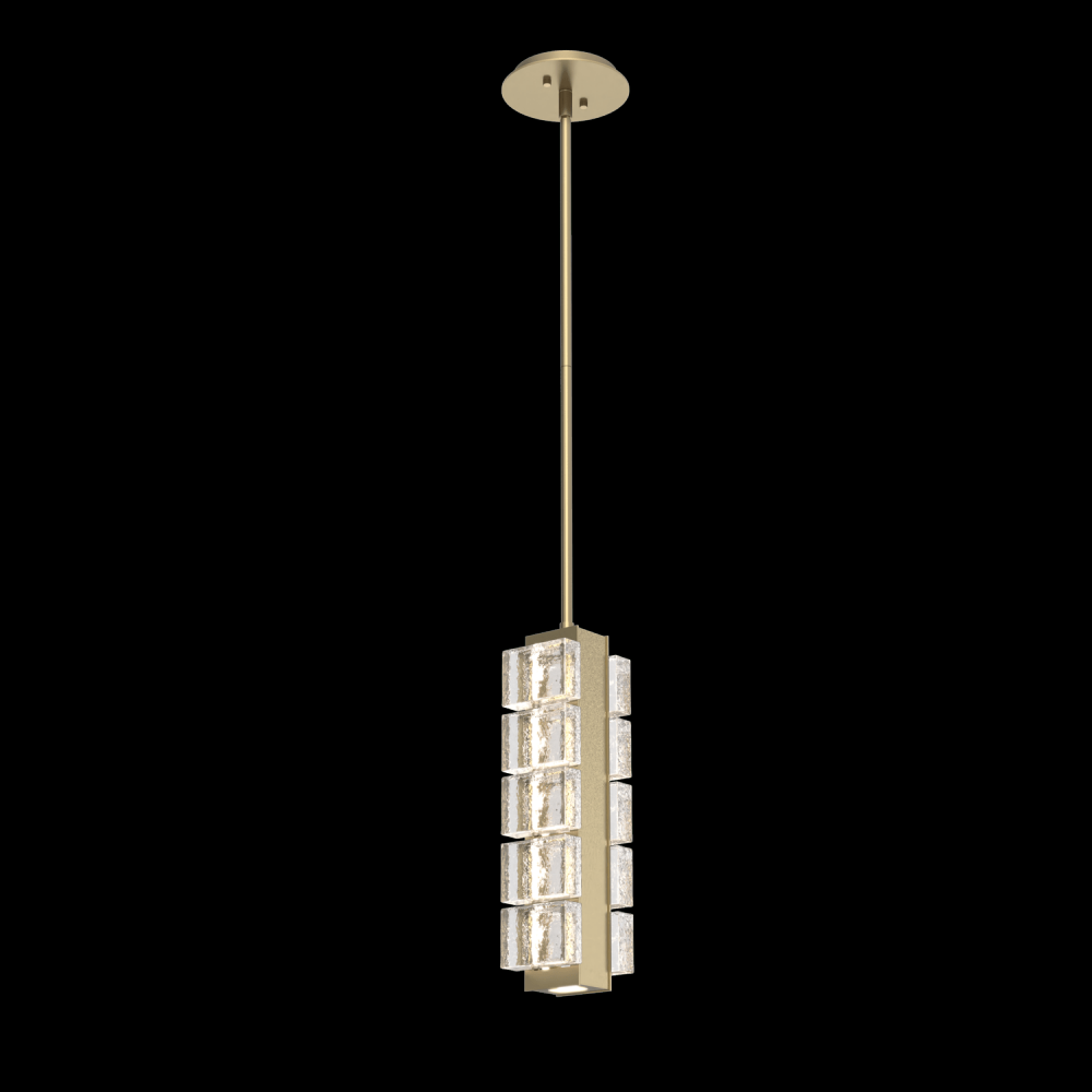 Tessera Pendant-Gilded Brass-PavÃ© Cast Glass