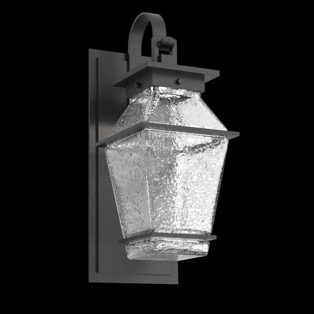 Outdoor Landmark Sconce with Shepherds Hook-02-Textured Black