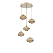 Hammerton CHB0036-05-GB-OB-C01-E2 - Coppa Round 5pc Multi-Pendant