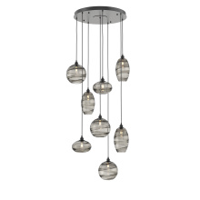 Hammerton CHB0048-08-MB-OS-C01-E2 - Misto Round 8pc Multi-Pendant