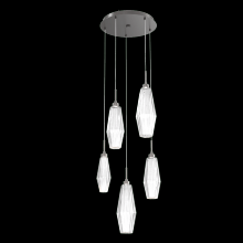 Hammerton CHB0049-05-GP-RC-C01-L1 - Aalto Round 5pc Multi-Pendant