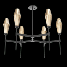 Hammerton CHB0049-37-MB-RB-001-L3 - Aalto Round Belvedere Chandelier-37-Matte Black