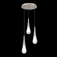 Hammerton CHB0078-03-BS-C-C01-L3 - Raindrop Round 3pc Multi-Pendant