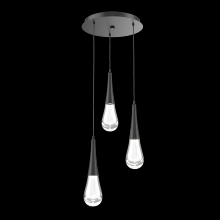 Hammerton CHB0078-03-MB-C-C01-L3 - Raindrop Round 3pc Multi-Pendant