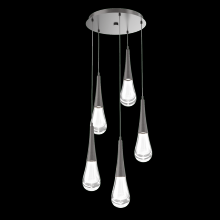 Hammerton CHB0078-05-GP-C-C01-L3 - Raindrop Round 5pc Multi-Pendant