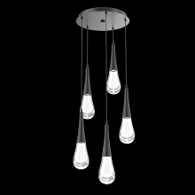 Hammerton CHB0078-05-MB-C-C01-L3 - Raindrop Round 5pc Multi-Pendant