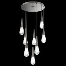 Hammerton CHB0078-08-GP-C-C01-L3 - Raindrop Round 8pc Multi-Pendant