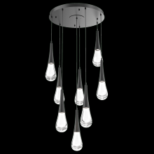 Hammerton CHB0078-08-MB-C-C01-L1 - Raindrop Round 8pc Multi-Pendant