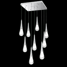 Hammerton CHB0078-09-CS-C-C01-L3 - Raindrop Square 9pc Multi-Pendant