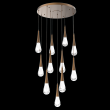 Hammerton CHB0078-11-FB-C-C01-L1 - Raindrop Round 11pc Multi-Pendant