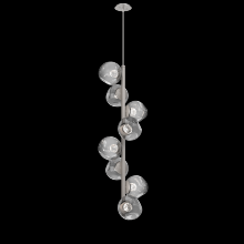 Hammerton CHB0086-T8-BS-FS-001-L1 - Luna 8pc Twisted Vine-Beige Silver-Floret Inner - Smoke Outer-Threaded Rod Suspension-LED 2700K