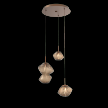 Hammerton CHB0089-03-BB-B-C01-L3 - Mesa Round 3pc Multi-Pendant