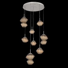 Hammerton CHB0089-08-BS-B-C01-L3 - Mesa Round 8pc Multi-Pendant