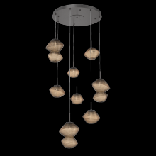 Hammerton CHB0089-08-GP-B-C01-L3 - Mesa Round 8pc Multi-Pendant