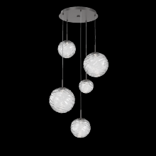 Hammerton CHB0092-05-GP-C-C01-L1 - Gaia Round Pendant Chandelier