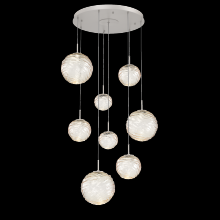 Hammerton CHB0092-08-BS-A-C01-L3 - Gaia Round Pendant Chandelier