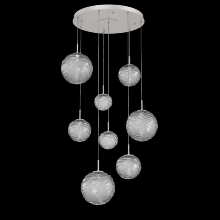 Hammerton CHB0092-08-BS-S-C01-L3 - Gaia Round Pendant Chandelier